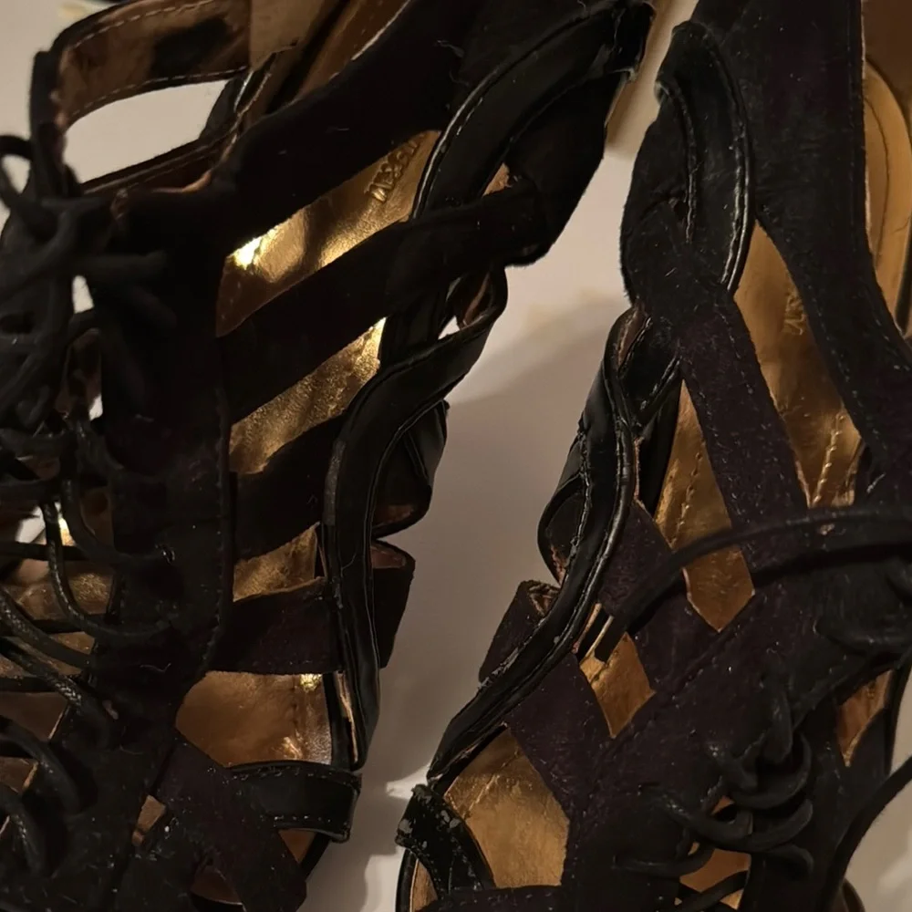 H&M Black Lace Stiletto Heels - Picture 2 of 8